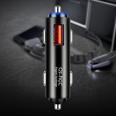 ซื้อ ที่ชาร์จในรถยนต์ USB คู่ อินพุต 12V-24V พร้อมเอาต์พุต 2.4A 3.0A online manufacture