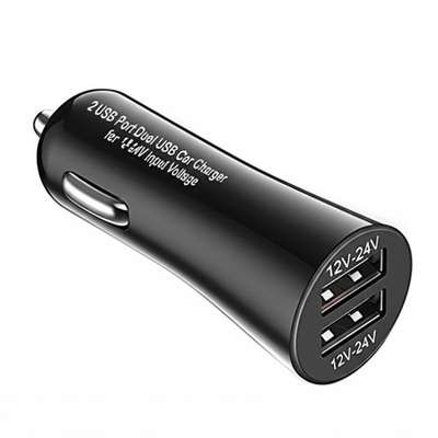 ซื้อ เครื่องชาร์จรถยนต์ USB สองสาย 2.4A 3.0A สําหรับรถยนต์ 12V-24V online manufacture