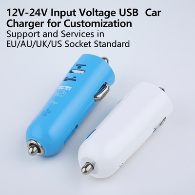 ซื้อ ที่ชาร์จในรถยนต์ USB คู่ 2.4A 3.0A สำหรับอินพุต 12V-24V EU/AU/UK/US online manufacture