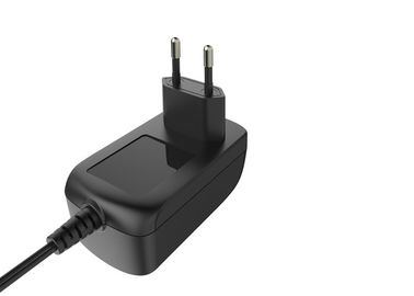 ราคาดี 24V 1A ปลั๊กไฟแบบ Black EU ปลั๊กไฟแบบ Universal Switching พร้อมใบรับรอง CE GS LVD ออนไลน์