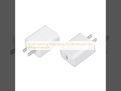 แหล่งไฟฟ้าสลับ AC-DC 24w 36v 45w พร้อมการป้องกันความแรงเกิน